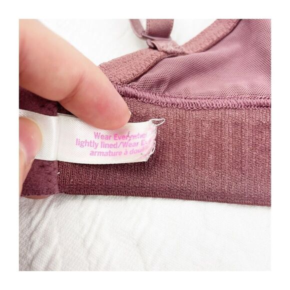 BUY 1 GET 1 FREE Victorias Secret Wear everywhere lightly lined bra mauve 32c - Picture 11 of 11